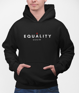 guy wearing a fitted hoodie