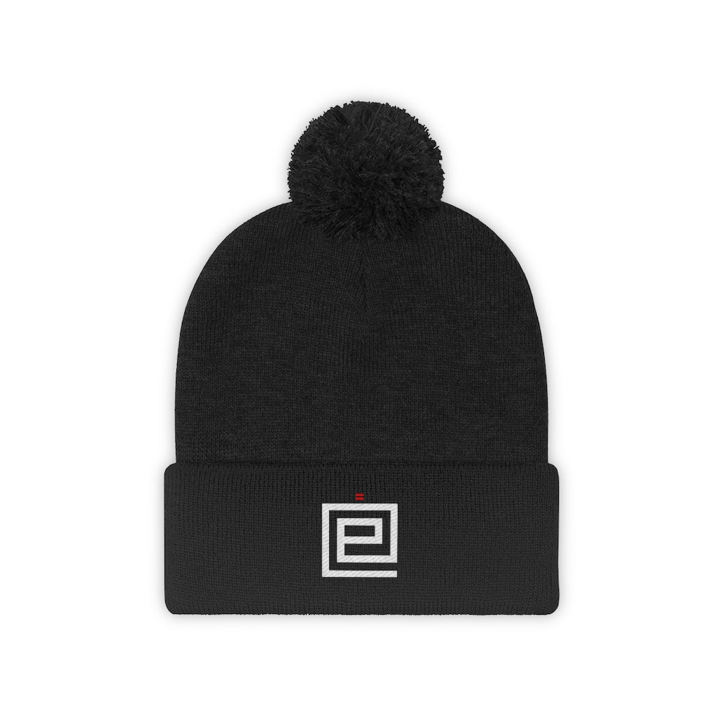 Equality Denim Pom-Pom Beanie